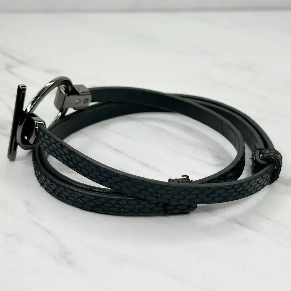 Express Snake Print Skinny Belt Small/Medium (S/M) ✨